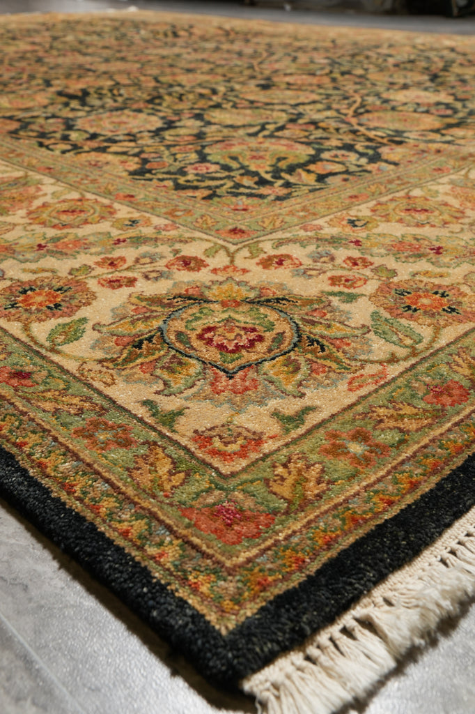 9 x 12 Quality Jaipur Rug Black Blue #LA-52869