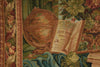 Load image into Gallery viewer, Tapestry with a detailed design including a globe and open book, surrounded by floral elements.