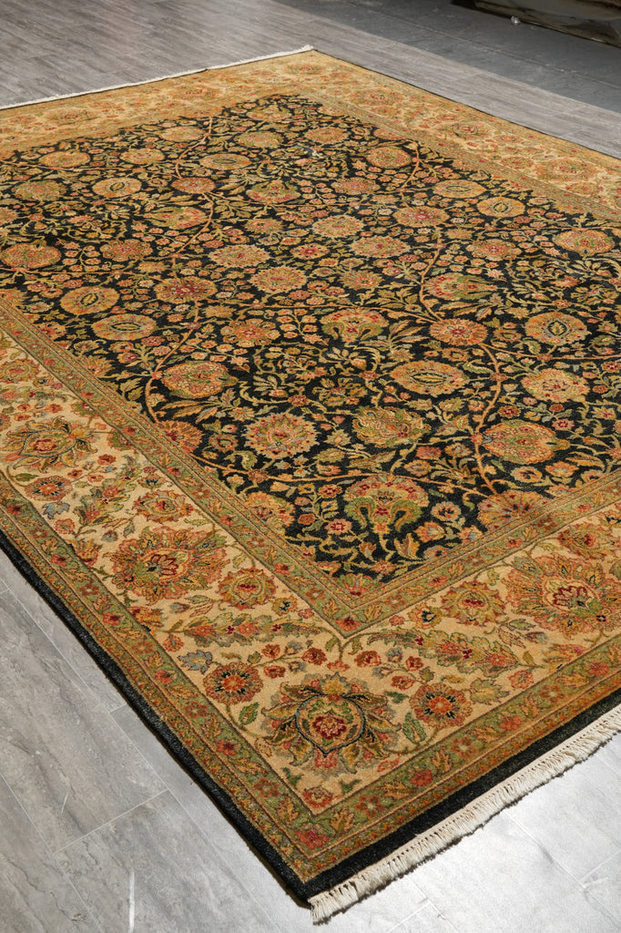 9 x 12 Quality Jaipur Rug Black Blue #LA-52869