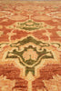 Load image into Gallery viewer, 10.3 x 13.9 New Hand-knotted In Pakistan Peshawar Rug Rust With Coral #F-4295