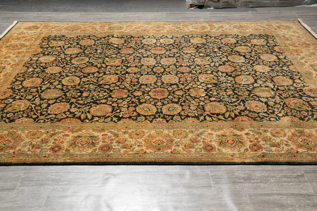 9 x 12 Quality Jaipur Rug Black Blue #LA-52869