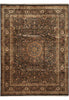 Load image into Gallery viewer, 9.3 x 12 High Quality Lustrous Wool  Hand-Knotted Rug Black