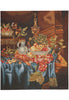 Load image into Gallery viewer, Decorative tapestry of a table with fruits and a candlestick
