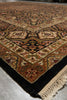 Load image into Gallery viewer, 9.3 x 12 High Quality Lustrous Wool  Hand-Knotted Rug Black #PIX-10189
