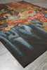 Load image into Gallery viewer, Decorative rug with floral and fruit design on a textured surface