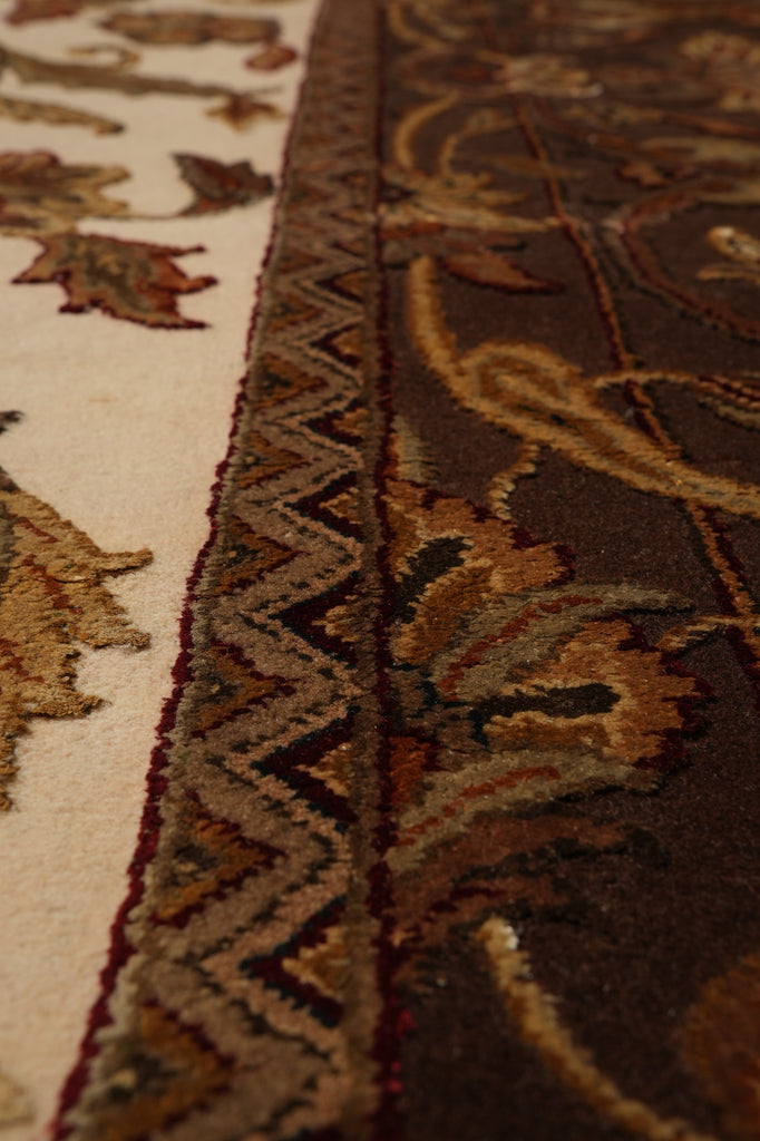 12 x 18.3 Quality Wool and Silk Hand-Knotted Jaipur Rug #PIX-805-03