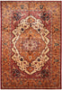 Load image into Gallery viewer, 9.8 x 13.8 New Serapi  Carpet Quality Wool Hand Knotted Beige Coral #F-4297