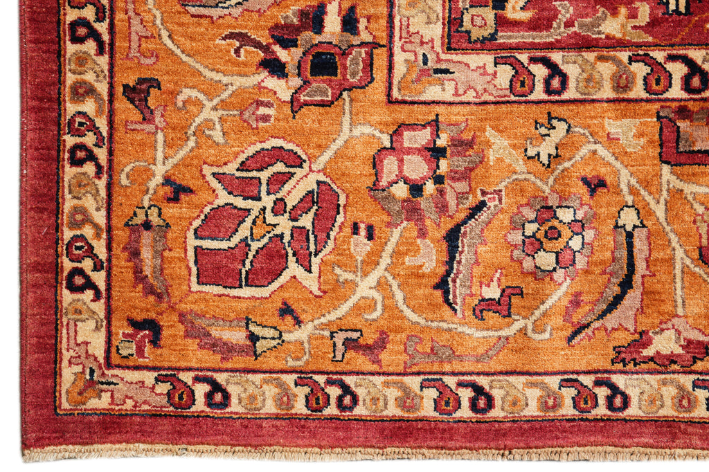 9.8 x 13.8 New Serapi  Carpet Quality Wool Hand Knotted Beige Coral #F-4297