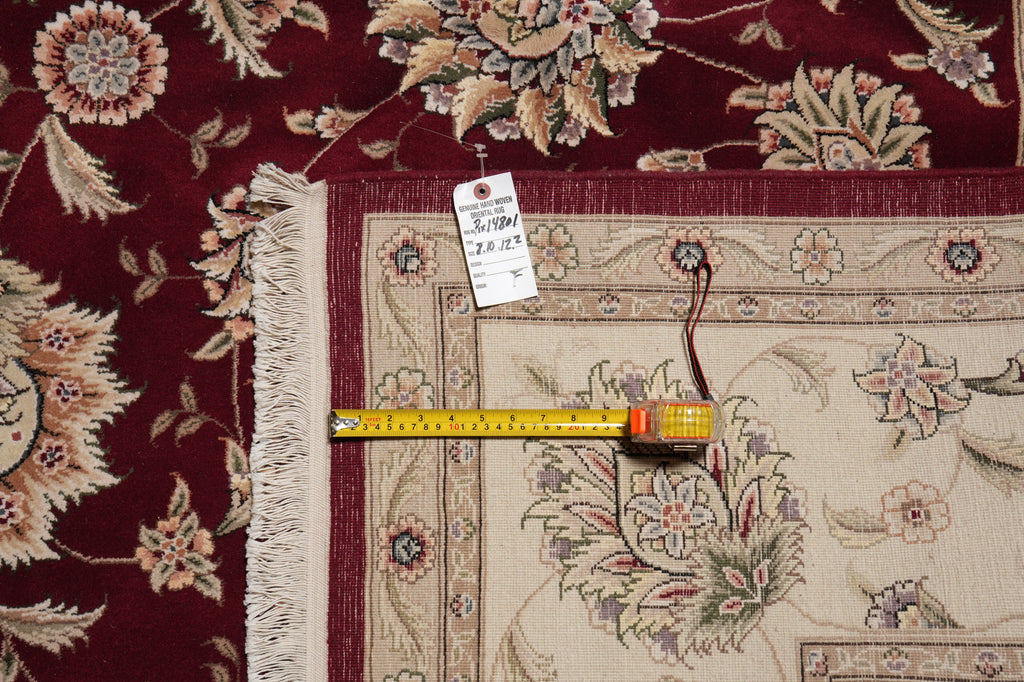 9 x 12 Quality Hand-Knotted Wool and Silk Rug #PIX-14801