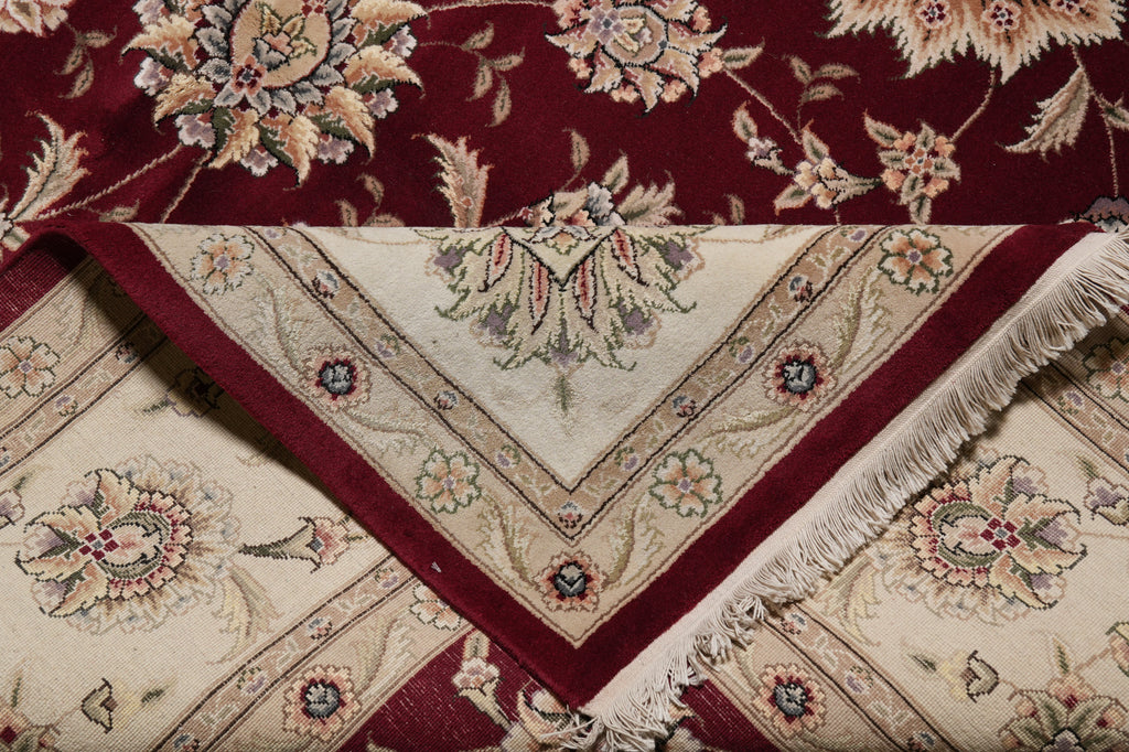 9 x 12 Quality Hand-Knotted Wool and Silk Rug #PIX-14801