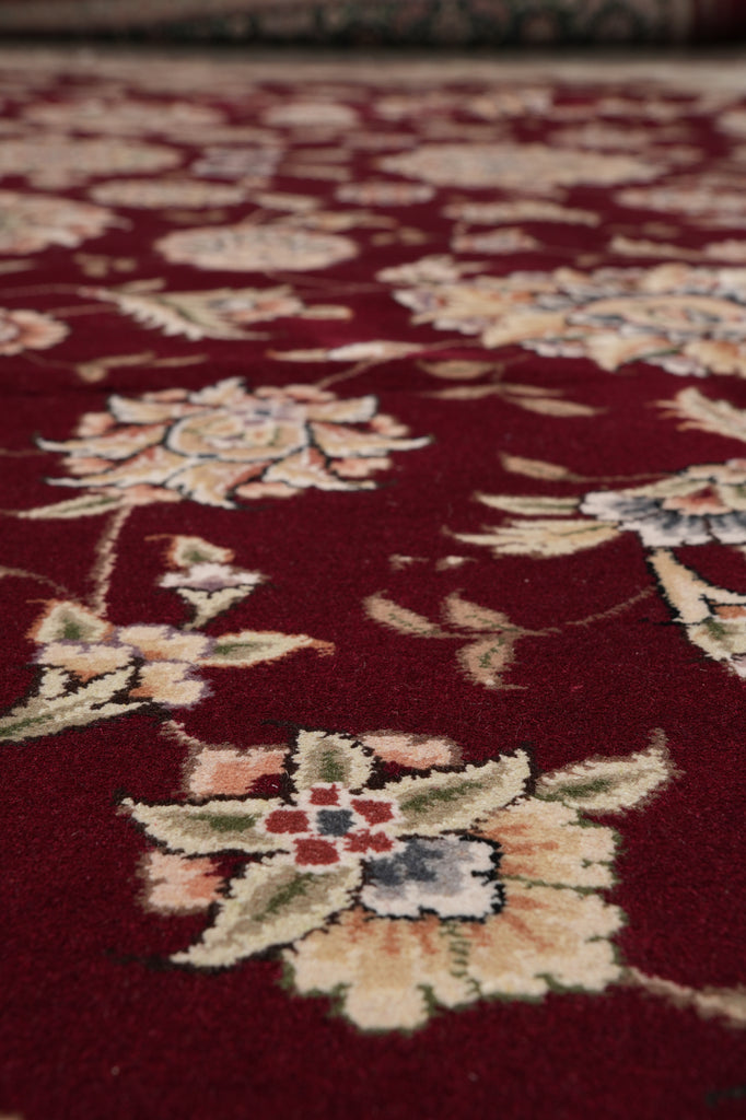 9 x 12 Quality Hand-Knotted Wool and Silk Rug #PIX-14801
