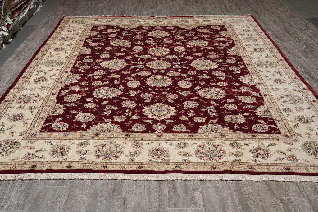 9 x 12 Quality Hand-Knotted Wool and Silk Rug #PIX-14801