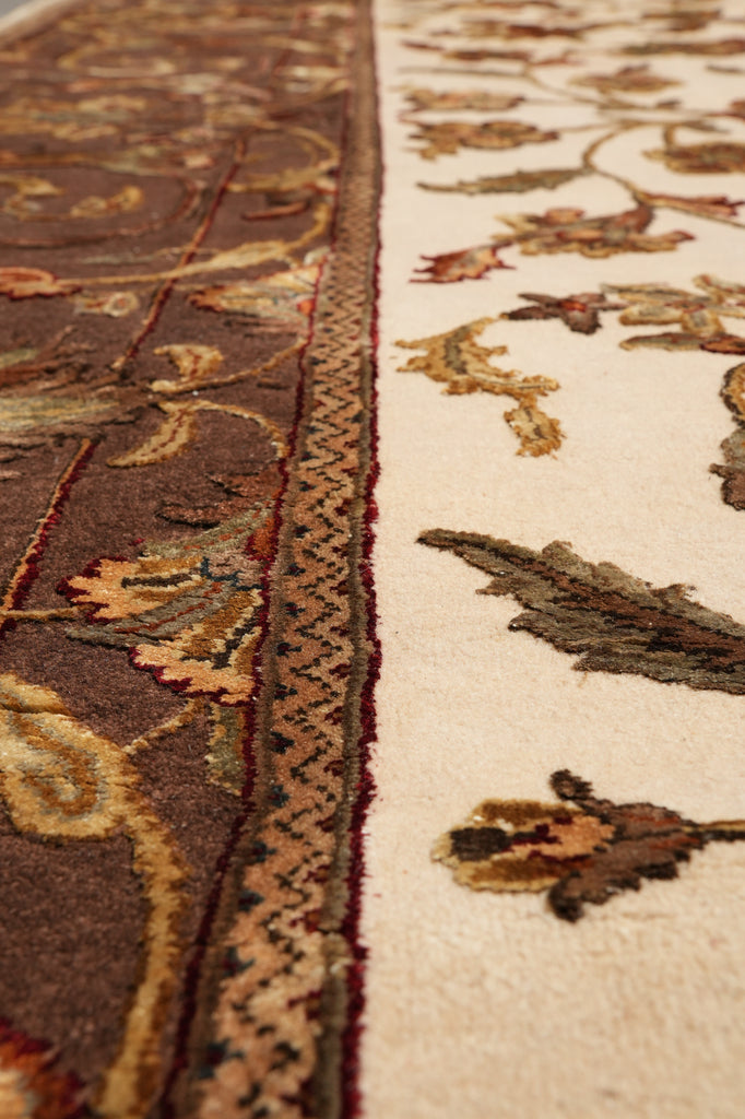 10 x 10 Square Wool And Silk Hand-Knotted Wool Jaipur Rug #F-4298