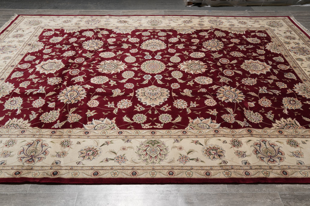 9 x 12 Quality Hand-Knotted Wool and Silk Rug #PIX-14801