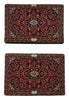 Load image into Gallery viewer, 2 x 3 Twin Pair Of Authentic Persian Cushion Signed Upholstered Sitting Kashan Rug #F-3199