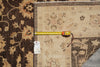 Load image into Gallery viewer, 6 x 8.9 Brown Chobi Peshawar Rug 20241