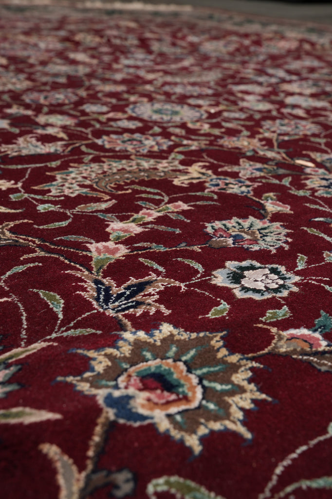 9.3 x 12.3 Quality Wool and Silk Fine Hand-Knotted Rug #PIX-3198