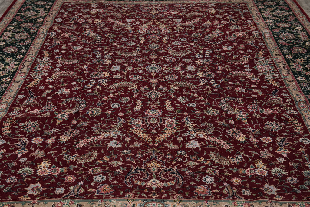 9.3 x 12.3 Quality Wool and Silk Fine Hand-Knotted Rug #PIX-3198