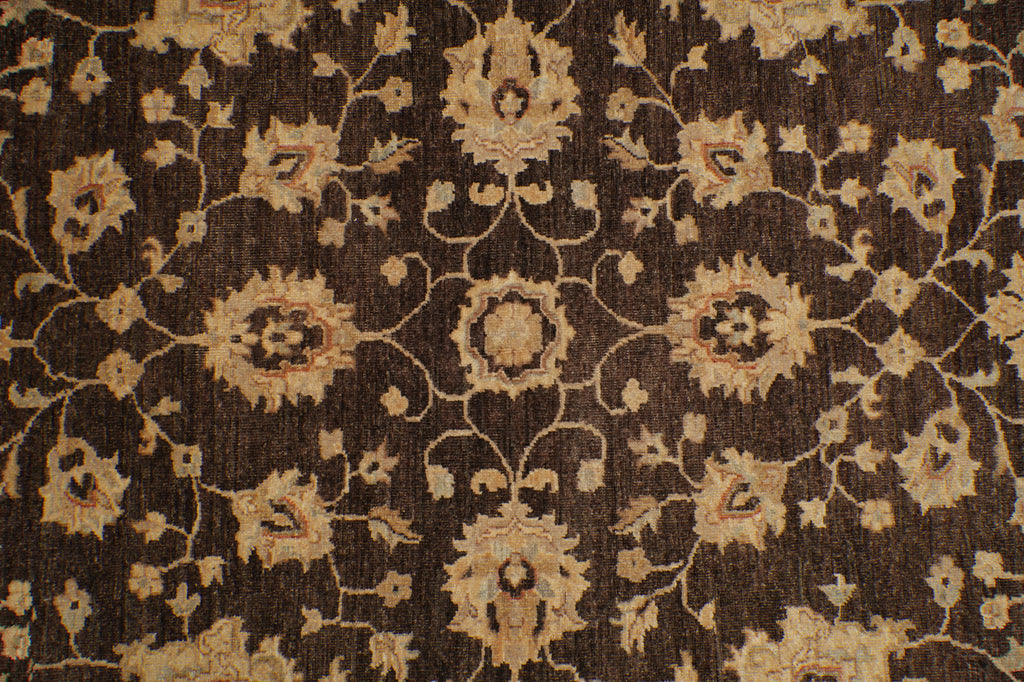 6 x 8.9 Brown Chobi Peshawar Rug 20241