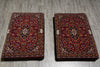 Load image into Gallery viewer, 2 x 3 Twin Pair Of Authentic Persian Cushion Signed Upholstered Sitting Kashan Rug #F-3199