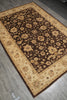 Load image into Gallery viewer, 6 x 8.9 Brown Chobi Peshawar Rug 20241