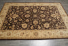 Load image into Gallery viewer, 6 x 8.9 Brown Chobi Peshawar Rug 20241
