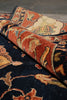 Load image into Gallery viewer, 12 x 18 Quality Hand-Knotted Agra Rug Midnight Blue Rust #PIX-9921