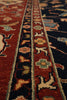 Load image into Gallery viewer, 12 x 18 Quality Hand-Knotted Agra Rug Midnight Blue Rust #PIX-9921