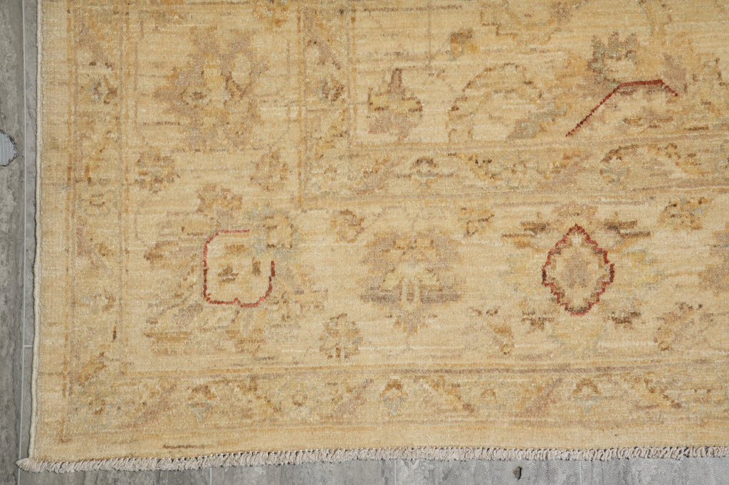 6.6 x 9.8 Chobi Peshawar Zigler Rug Natural Wool - view 13