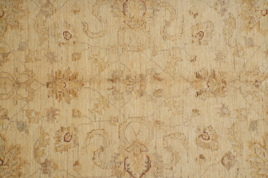 6.6 x 9.8 Chobi Peshawar Zigler Rug Natural Wool - view 7