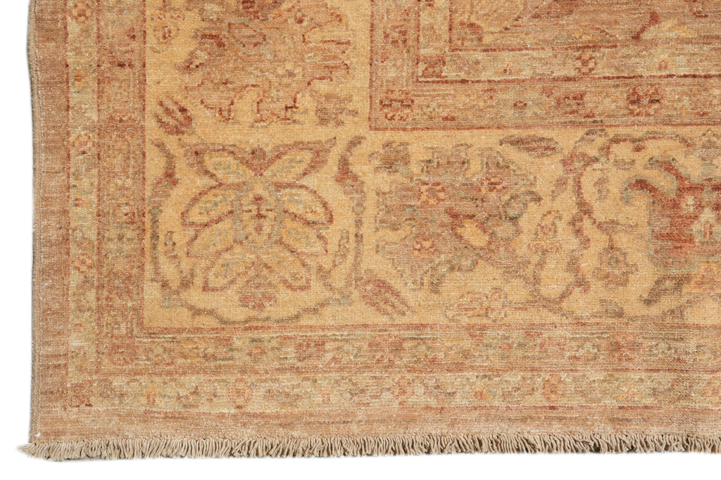 9x9 Square Chobi Peshawar Hand-Knotted In Pakistan Rug #F-4300