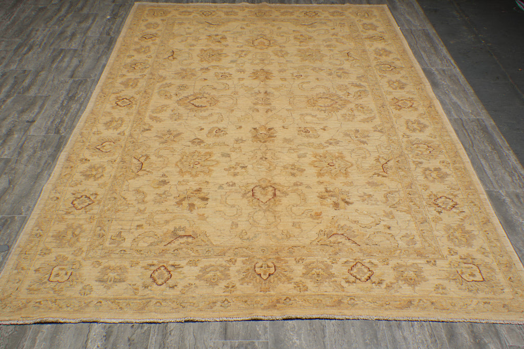 6.6 x 9.8 Chobi Peshawar Zigler Rug Natural Wool - view 3
