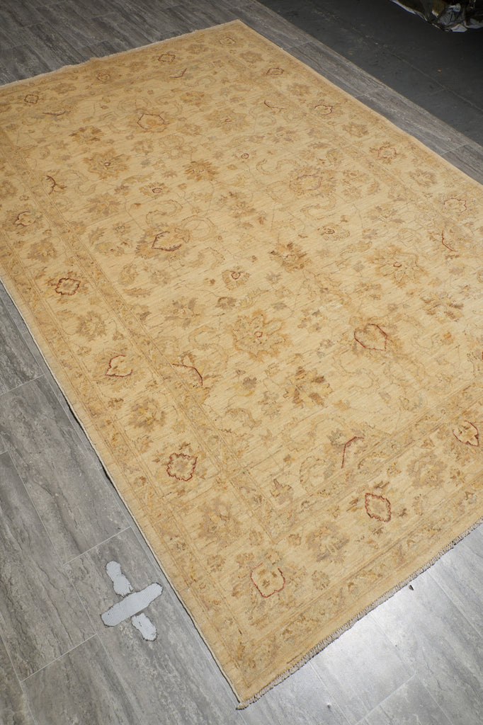 6.6 x 9.8 Chobi Peshawar Zigler Rug Natural Wool - view 5