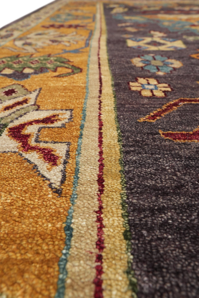 9.8 x 13.4 New Oushak Rug Handmade India  Purple Blue Orange #F-4274