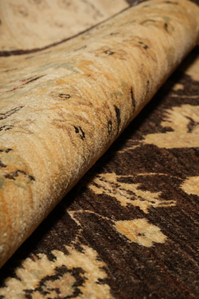 6 x 9 Brown Chobi Peshawar Rug 20251