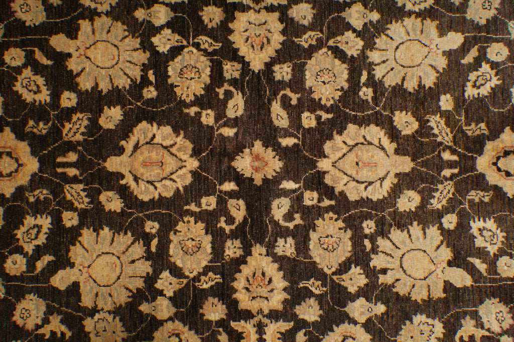 6 x 9 Brown Chobi Peshawar Rug 20251