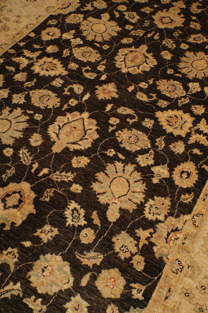 6 x 9 Brown Chobi Peshawar Rug 20251