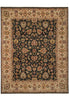 Load image into Gallery viewer, 8 x 10 Charcoal Black Natural Wool Hand-Knotted Agra Rug