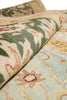 Load image into Gallery viewer, 10 x 14 Quality Handmade Agra Rug Aqua Blue With Green Border #F-4271