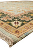 Load image into Gallery viewer, 10 x 14 Quality Handmade Agra Rug Aqua Blue With Green Border #F-4271