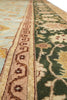 Load image into Gallery viewer, 10 x 14 Quality Handmade Agra Rug Aqua Blue With Green Border #F-4271