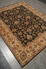 Load image into Gallery viewer, 8 x 10 Charcoal Black Natural Wool Hand-Knotted Agra Rug - view 5