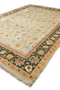 Load image into Gallery viewer, 10 x 14 Quality Handmade Agra Rug Aqua Blue With Green Border #F-4271