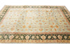 Load image into Gallery viewer, 10 x 14 Quality Handmade Agra Rug Aqua Blue With Green Border #F-4271