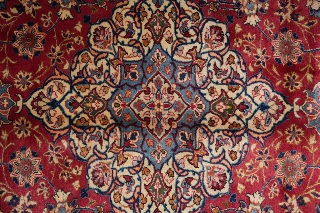 10 x 14 Red Persian Hand Knotted Wool Rug Traditional Floral Oriental Area Rug #PIX-14837