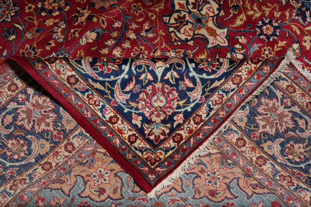 10 x 14 Red Persian Hand Knotted Wool Rug Traditional Floral Oriental Area Rug #PIX-14837