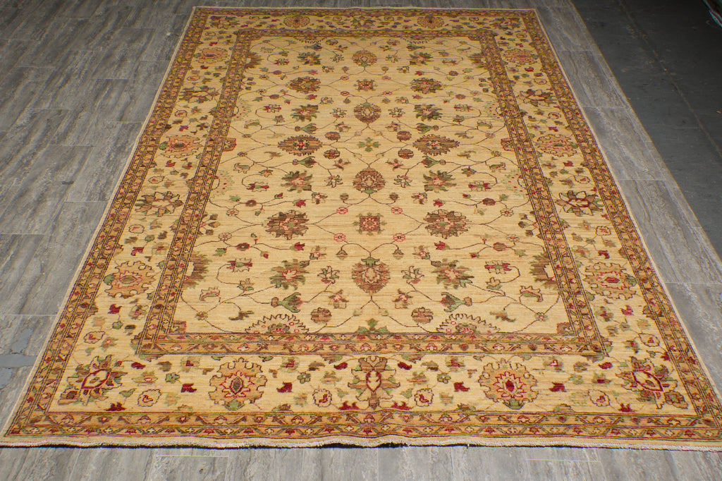 6.8 x 9.9 Beige Chobi Peshawar Rug 20260