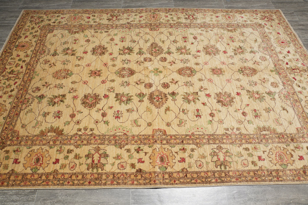 6.8 x 9.9 Beige Chobi Peshawar Rug 20260