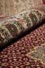 Load image into Gallery viewer, 6.9 x 10 Ruby Red Wool &amp; Silk Tabriz Mahi Rug - view 12