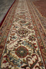 Load image into Gallery viewer, 6.9 x 10 Ruby Red Wool &amp; Silk Tabriz Mahi Rug - view 10